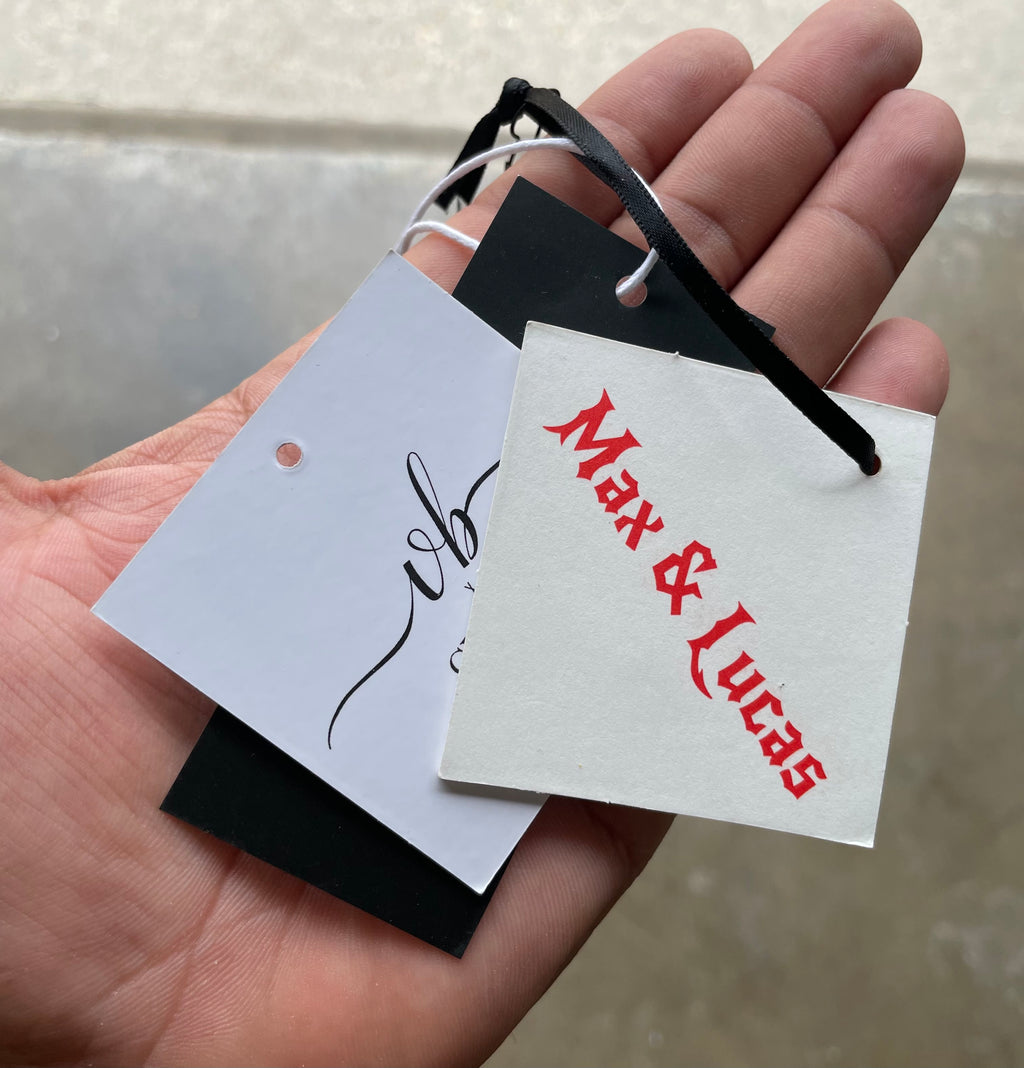 Custom Elegant hang tags